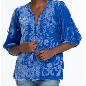 Johnny Was velvet top